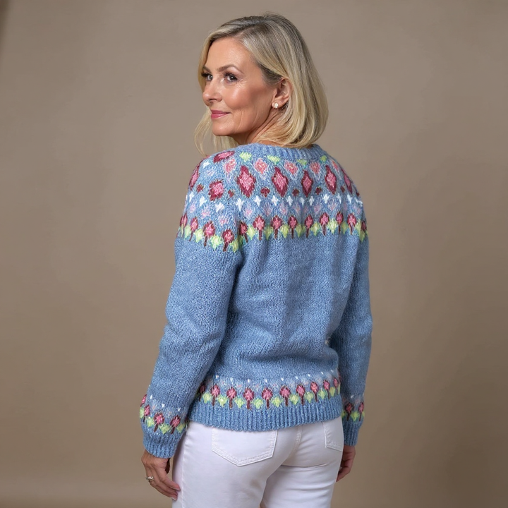 Cardigan Tricot Folk Siri