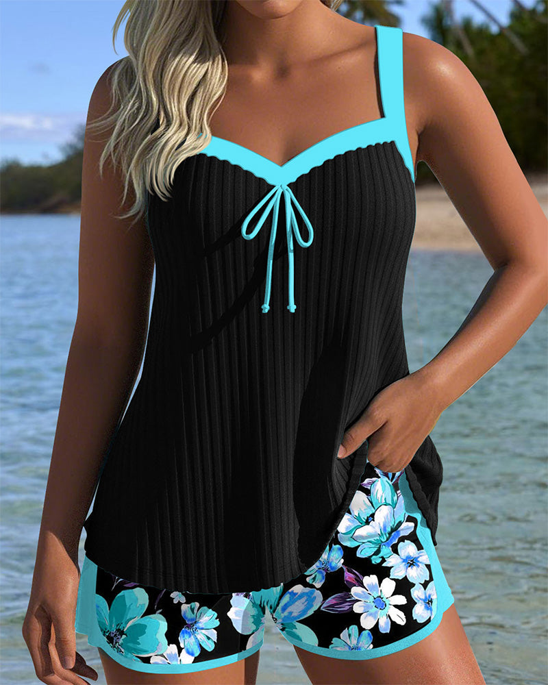 Chloe | Tankini Imprimé à Col V