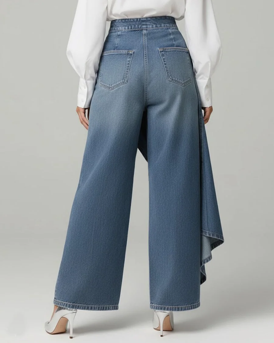 Zoe | Pantalon Wrap en Denim