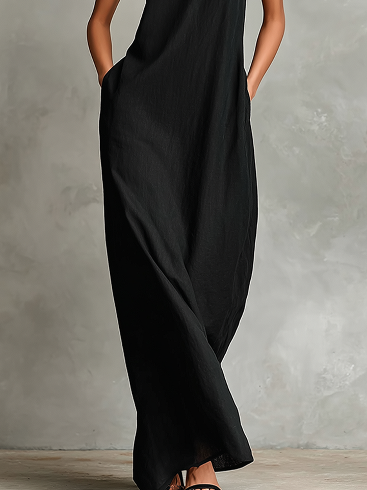 Chiara | Robe Maxi à Col Montant