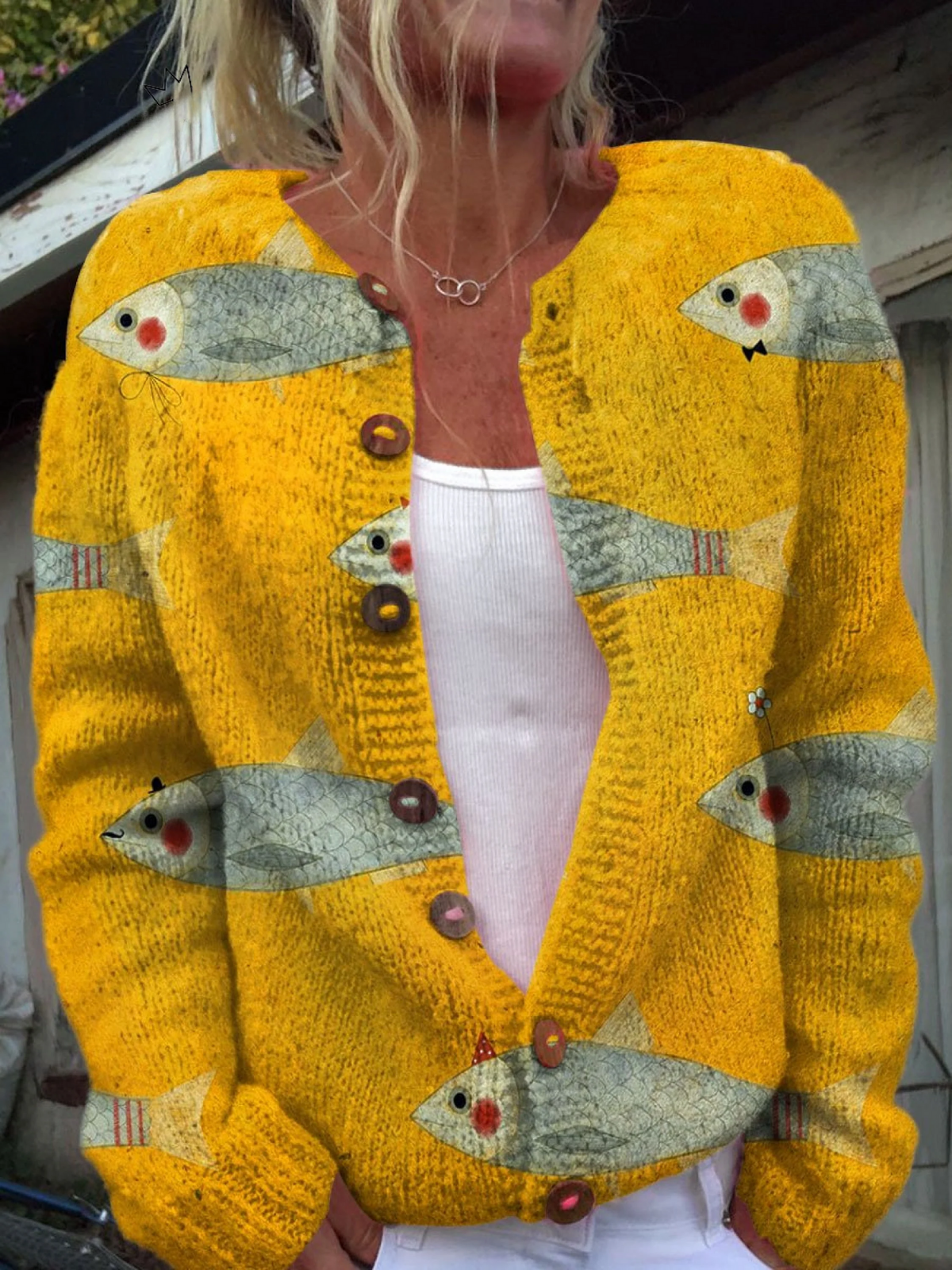 Daphne™ | Cardigan en Tricot Vintage