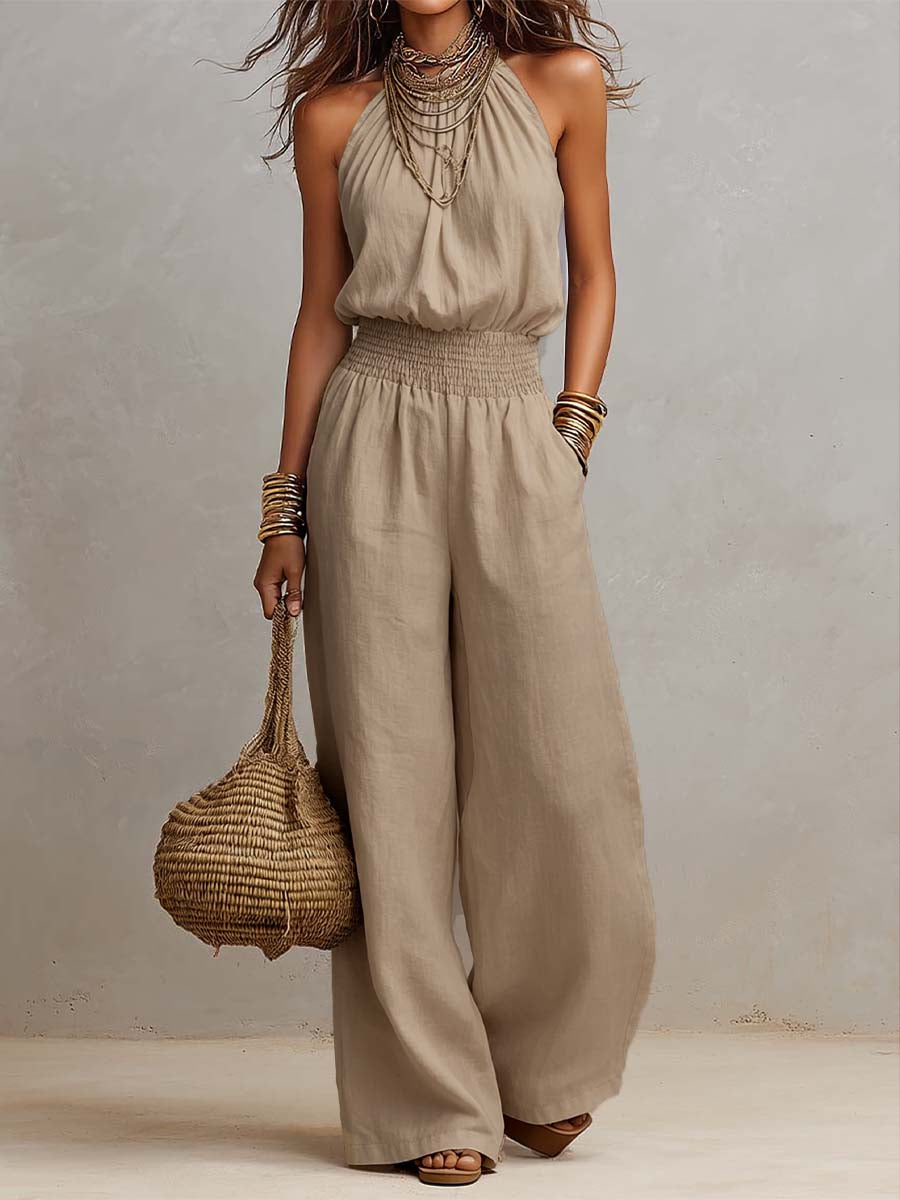 Valeria | Combinaison Élégante à Col Halter