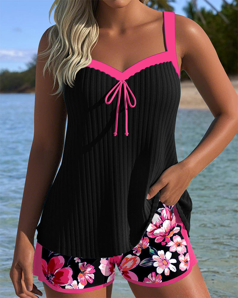 Chloe | Tankini Imprimé à Col V