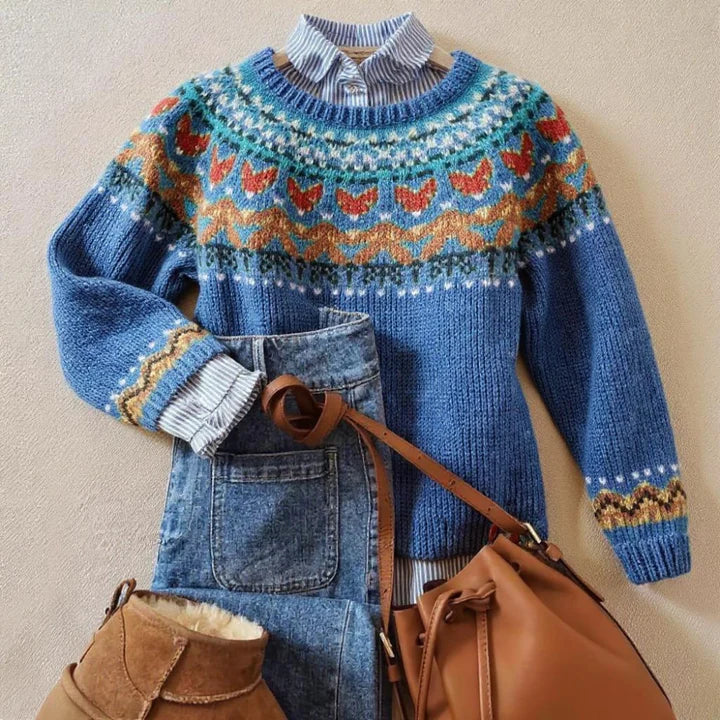 Kaylee™ | Pull Vintage Classique en Tricot