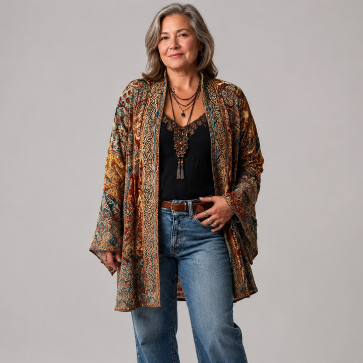 Darcy | Kimono Cardigan Brodé Boho