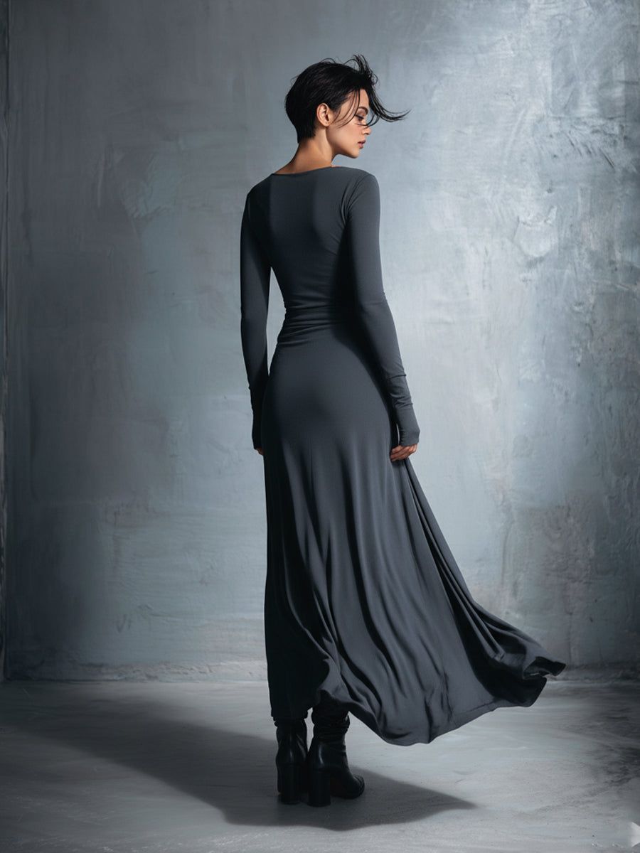 Naomie | Robe Maxi à Nœud Latéral