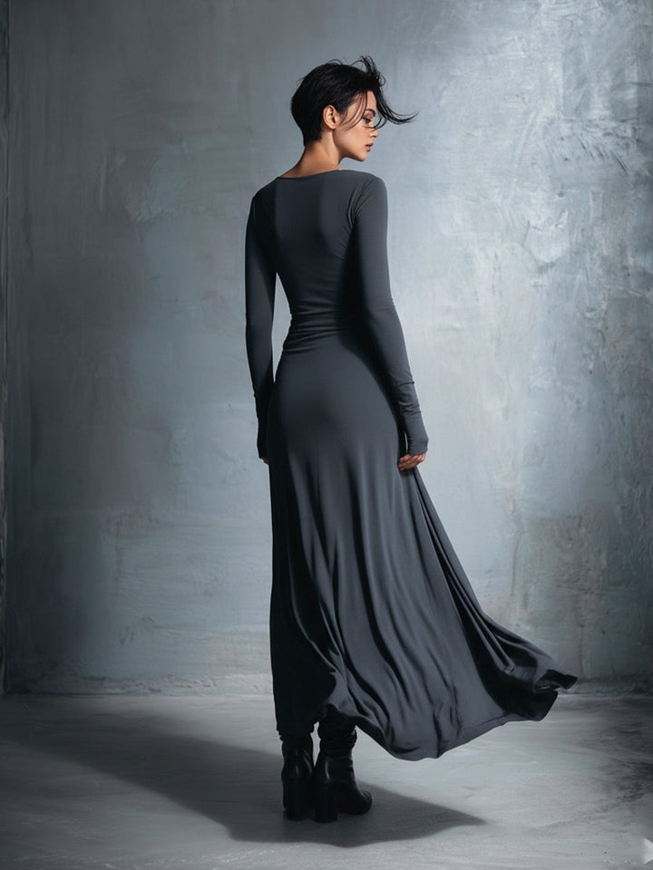 Naomie | Robe Maxi à Nœud Latéral