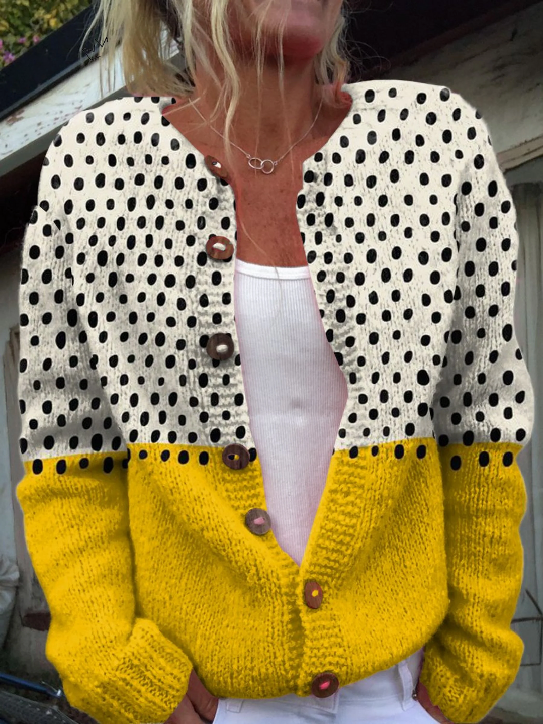 Junella | Cardigan en Tricot Vintage