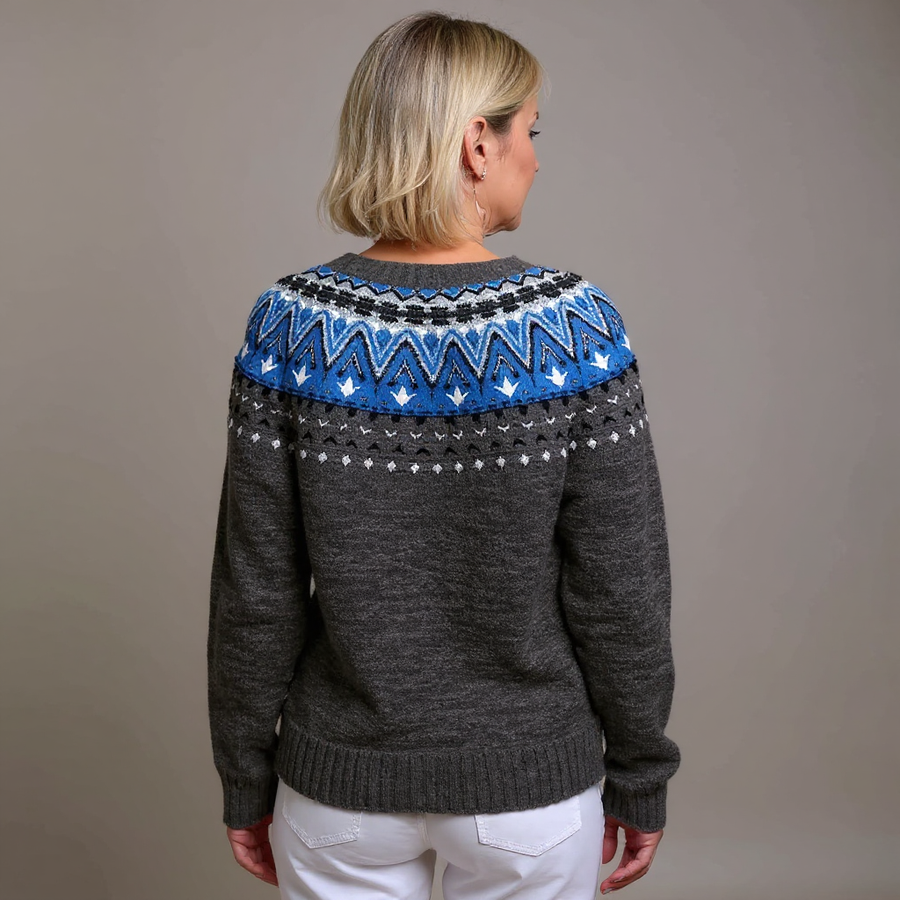 Cardigan tricoté Ragna Fair Isle