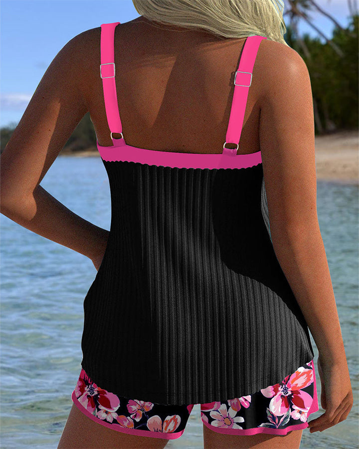 Chloe | Tankini Imprimé à Col V