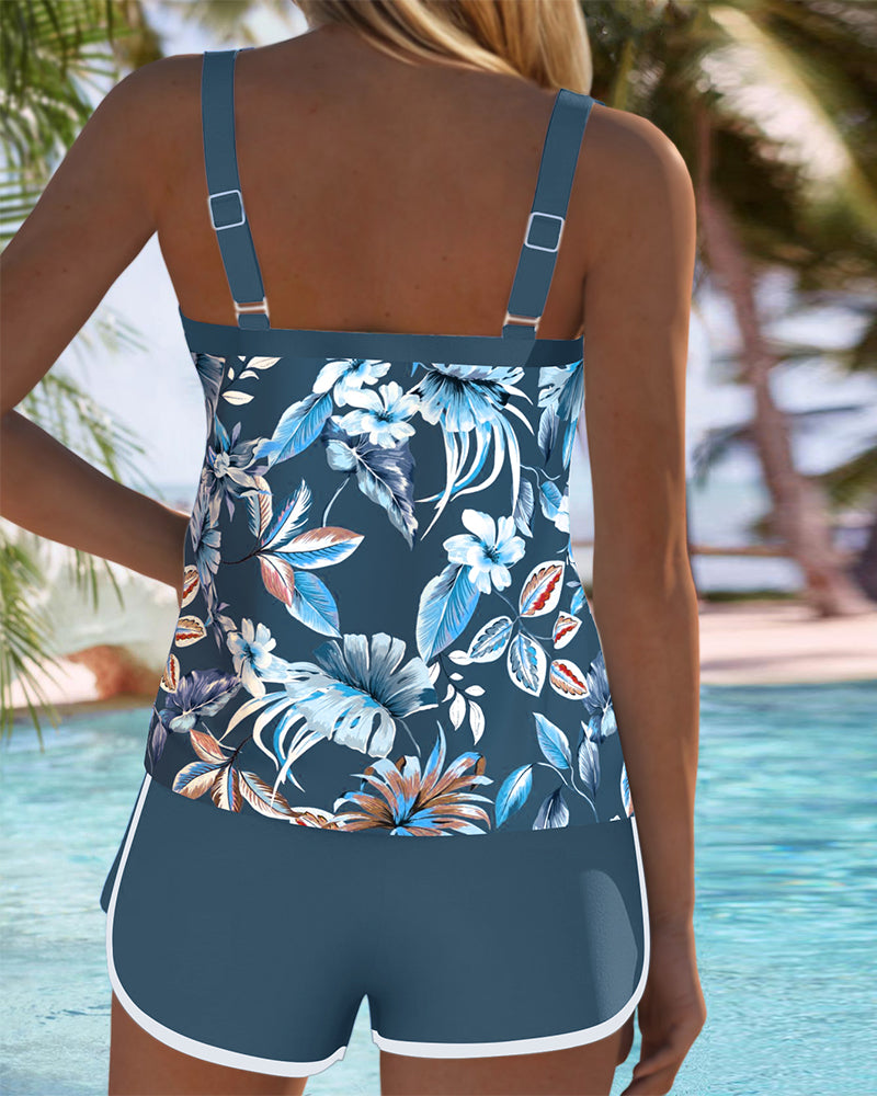 Evie | Tankini Floral à Encolure U