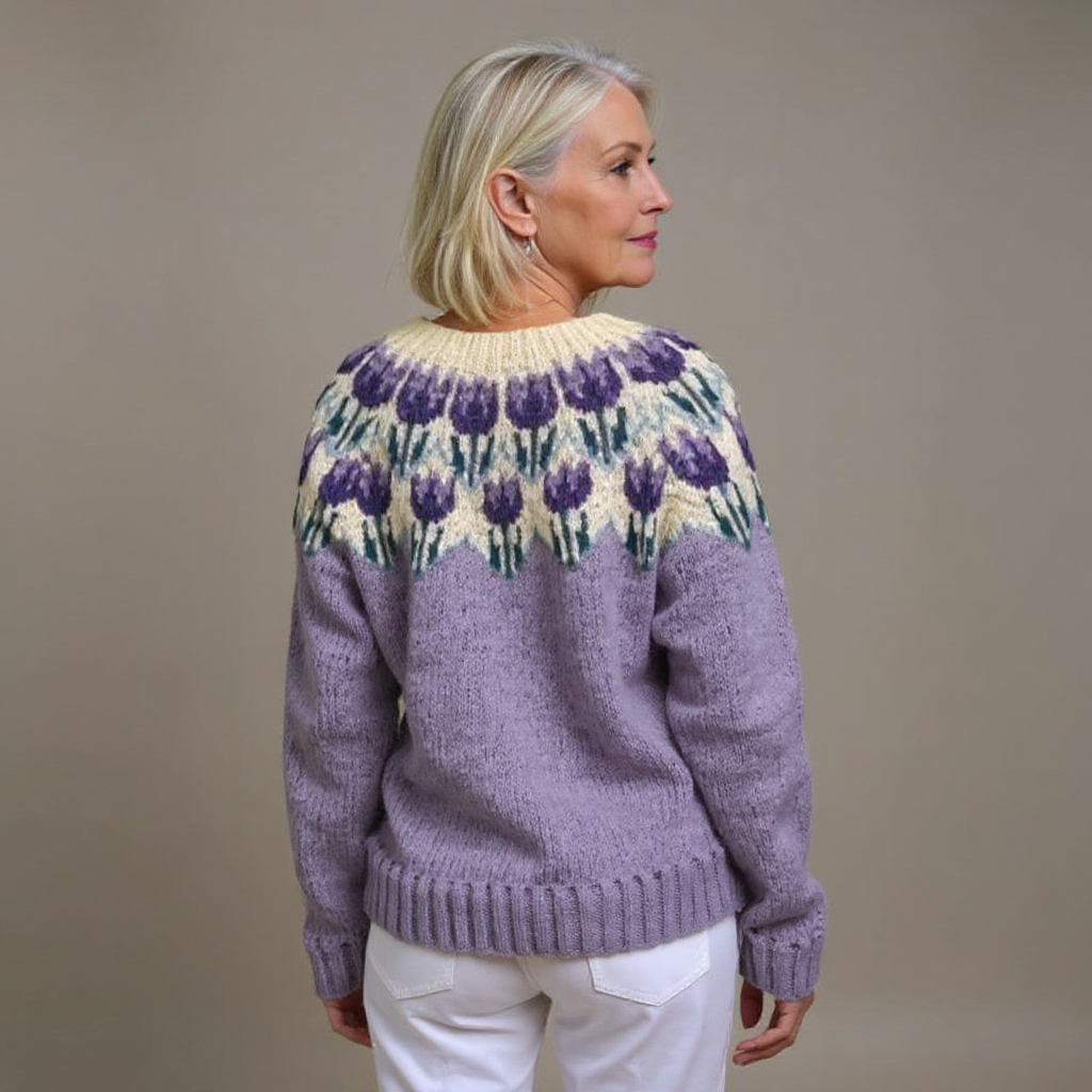 Cardigan en Tricot Folk Nell