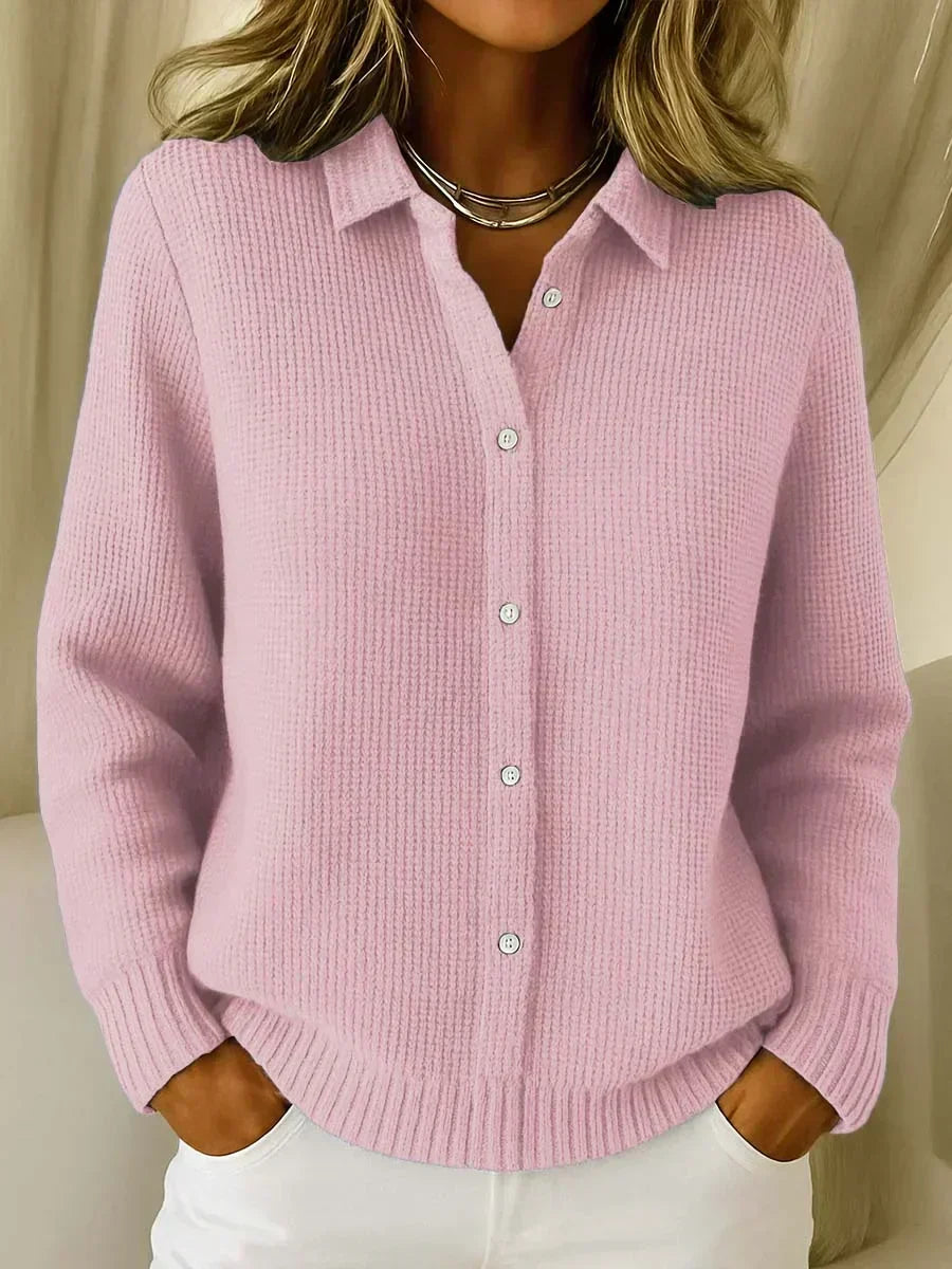 Camille™ | Cardigan en Tricot Texturé à Boutons