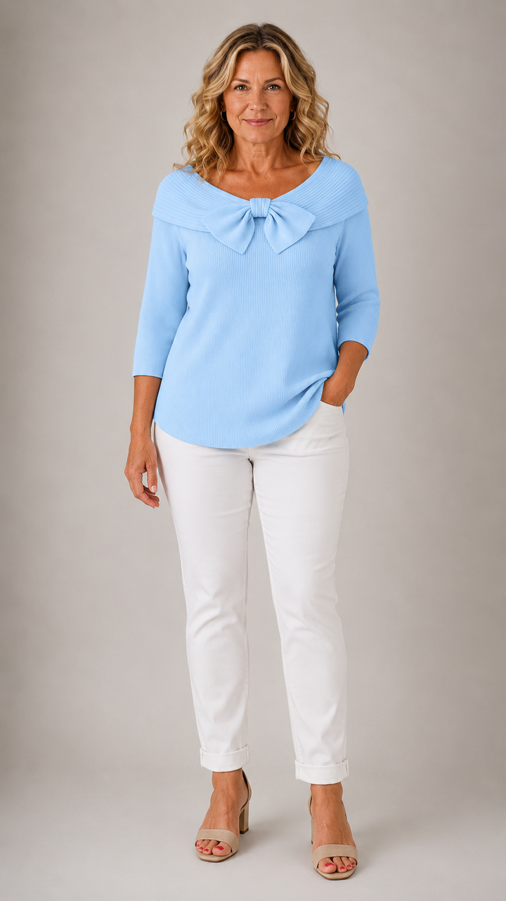 Giana™ | Pull en maille à col nœud pour femmes