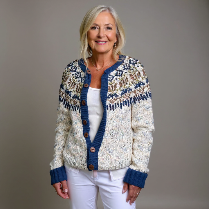 Cardigan en tricot Noor Fair Isle