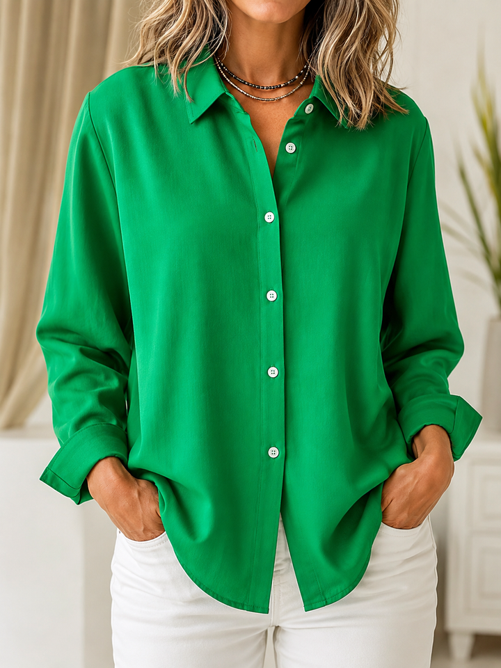 Marguerite™ | Blouse classique à boutons sur le devant
