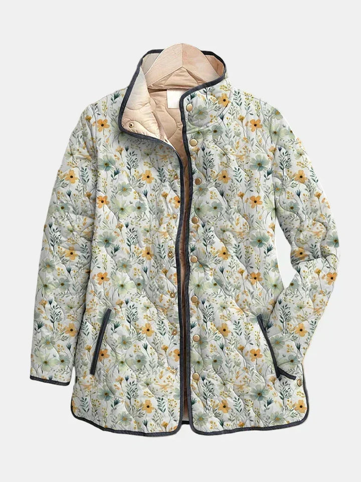 Nola | Manteau Matelassé Imprimé Floral Charmant