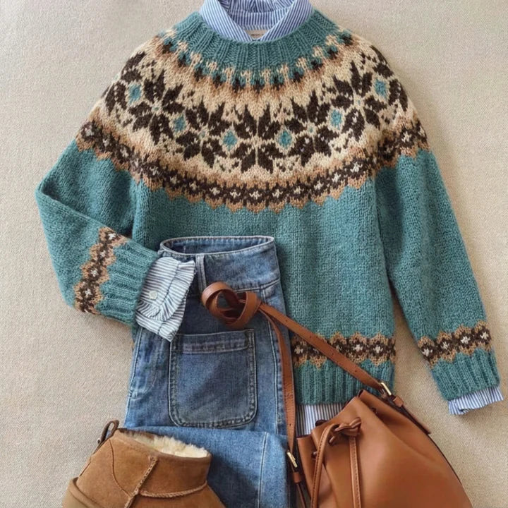 Darlene™ | Pull en Tricot Vintage Chic