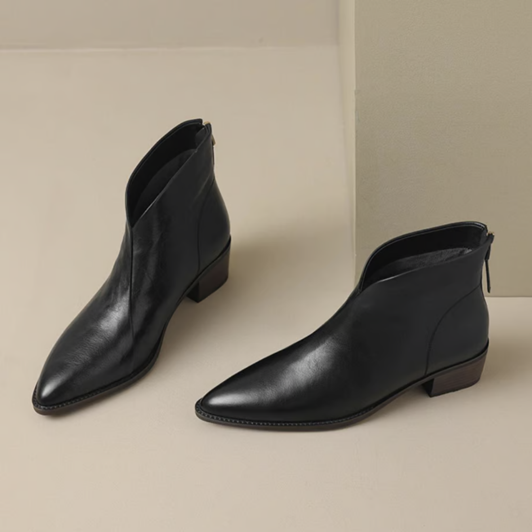 Bottines Élégantes en Cuir