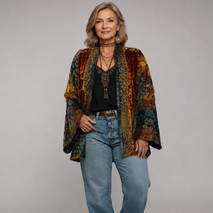 Darcy | Kimono Cardigan Brodé Boho