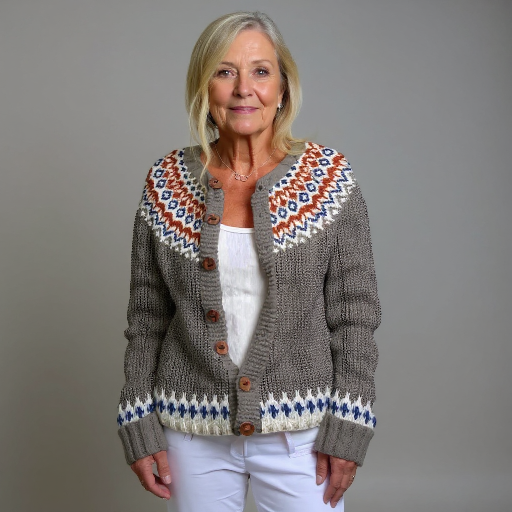 Cardigan Tricot Nordique Luna