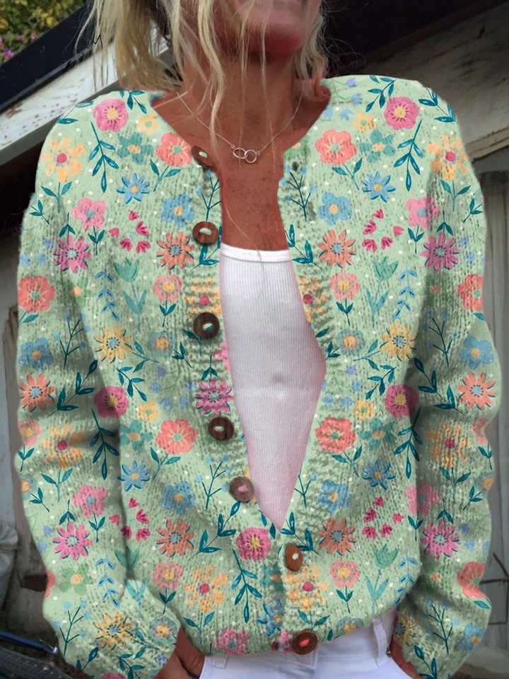Bianca™ | Cardigan Floral Vintage