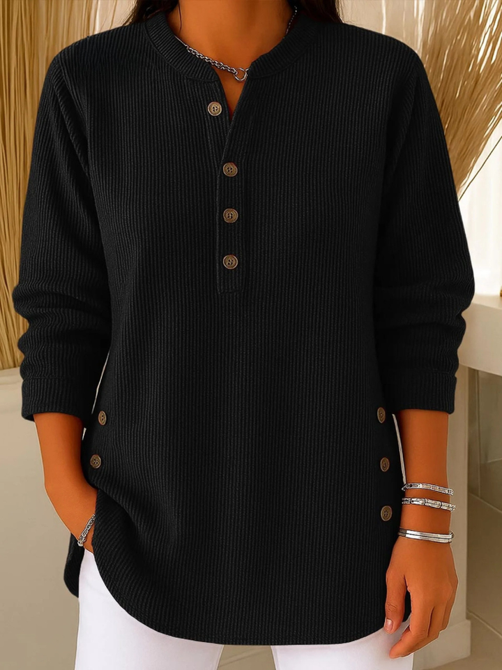 Neva™ | Tunique Henley à Boutons