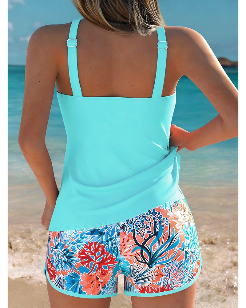 Pavot | Tankini à Imprimé Floral