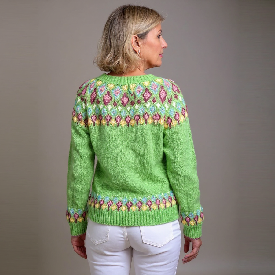 Cardigan en Tricot Nordique Silje
