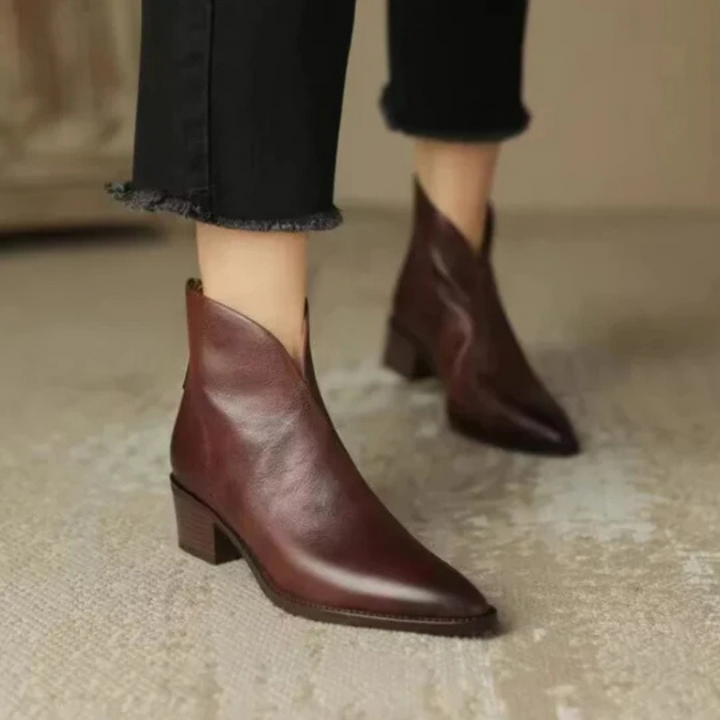 Bottines Élégantes en Cuir