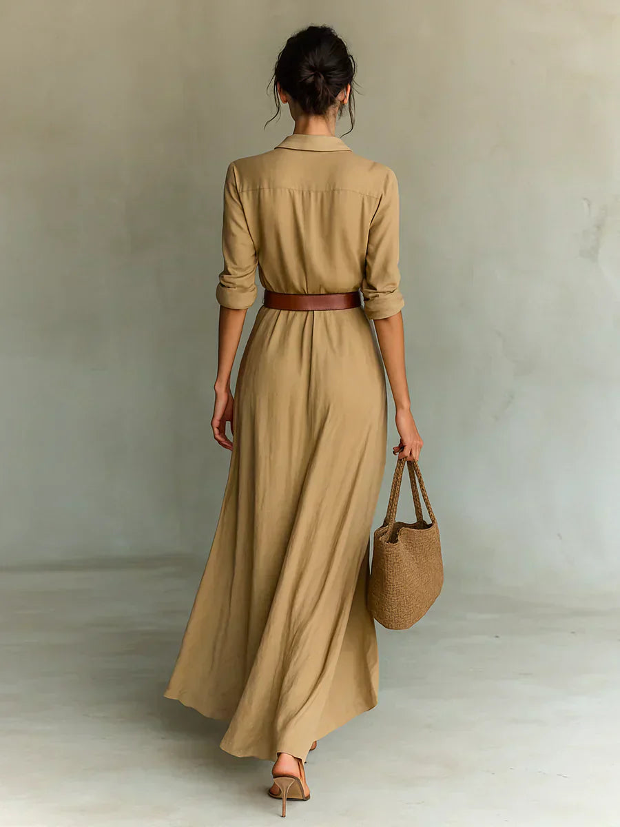 Camille | Élégante Robe Longue à Imprimé Floral