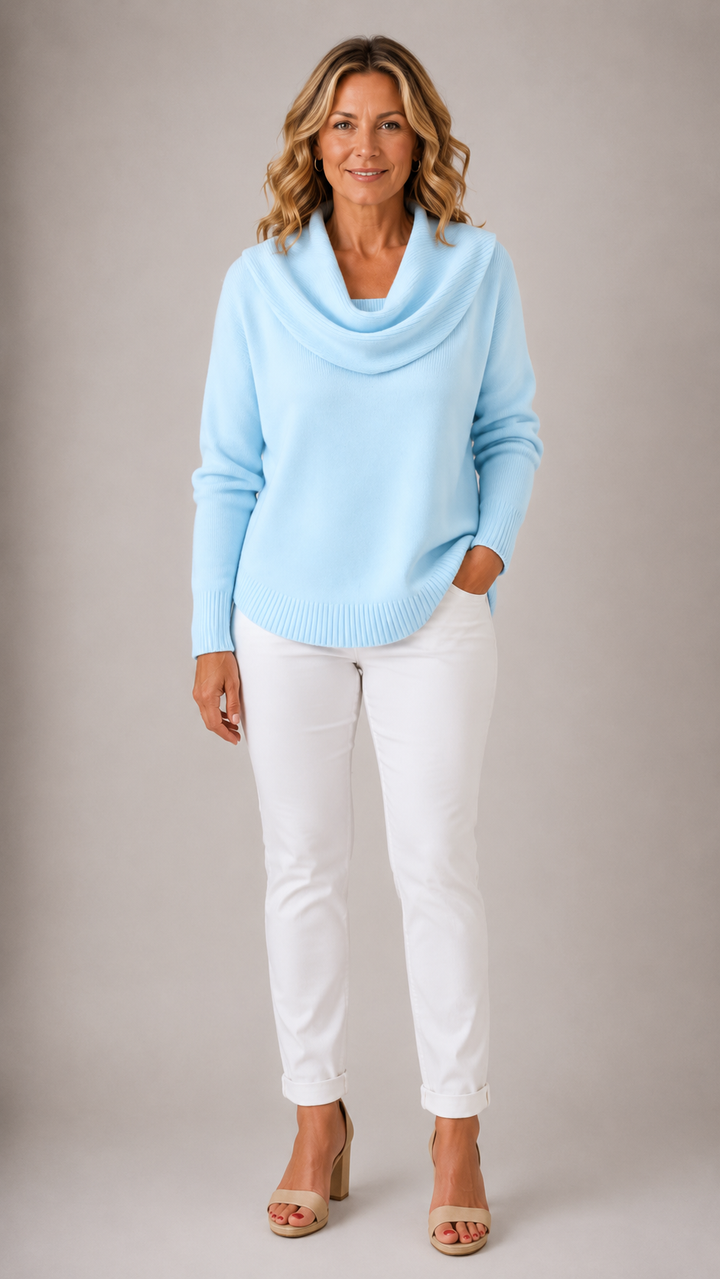 Marie™ | Pull Tricot Col Bateau pour Femmes
