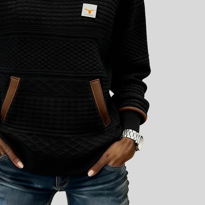 Etta | Sweat-shirt Texturé Colorblock