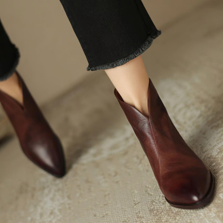 Bottines Élégantes en Cuir