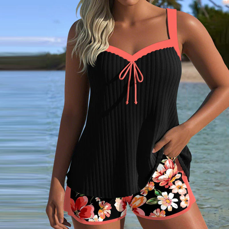 Chloe | Tankini Imprimé à Col V
