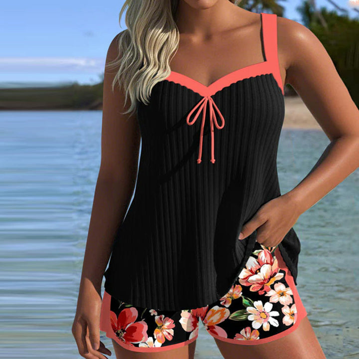 Chloe | Tankini Imprimé à Col V