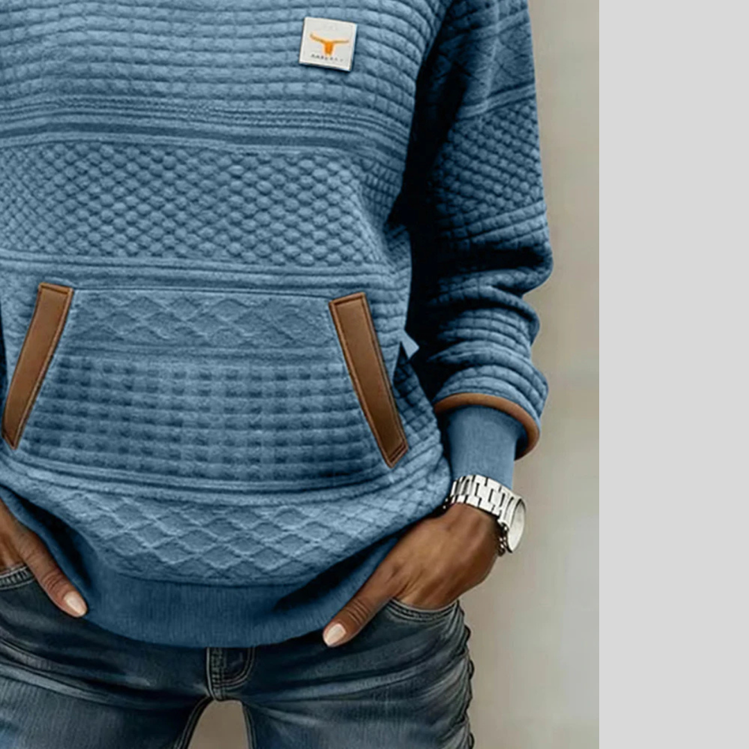 Etta | Sweat-shirt Texturé Colorblock