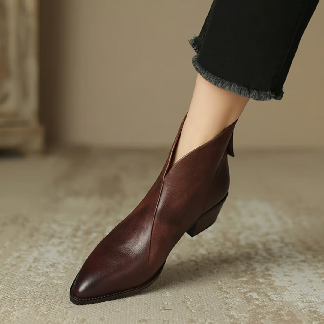 Bottines Élégantes en Cuir