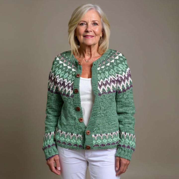 Cardigan en tricot Lila Fair Isle