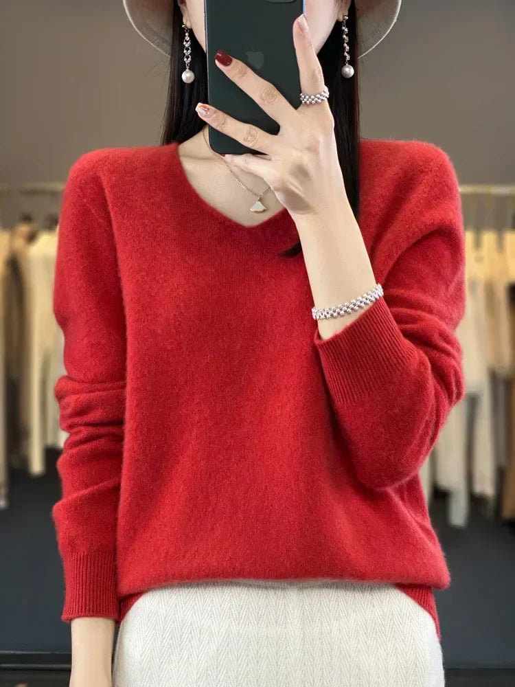 Pull Douillet Élégant Elena - Chic et Confort pour l'Hiver