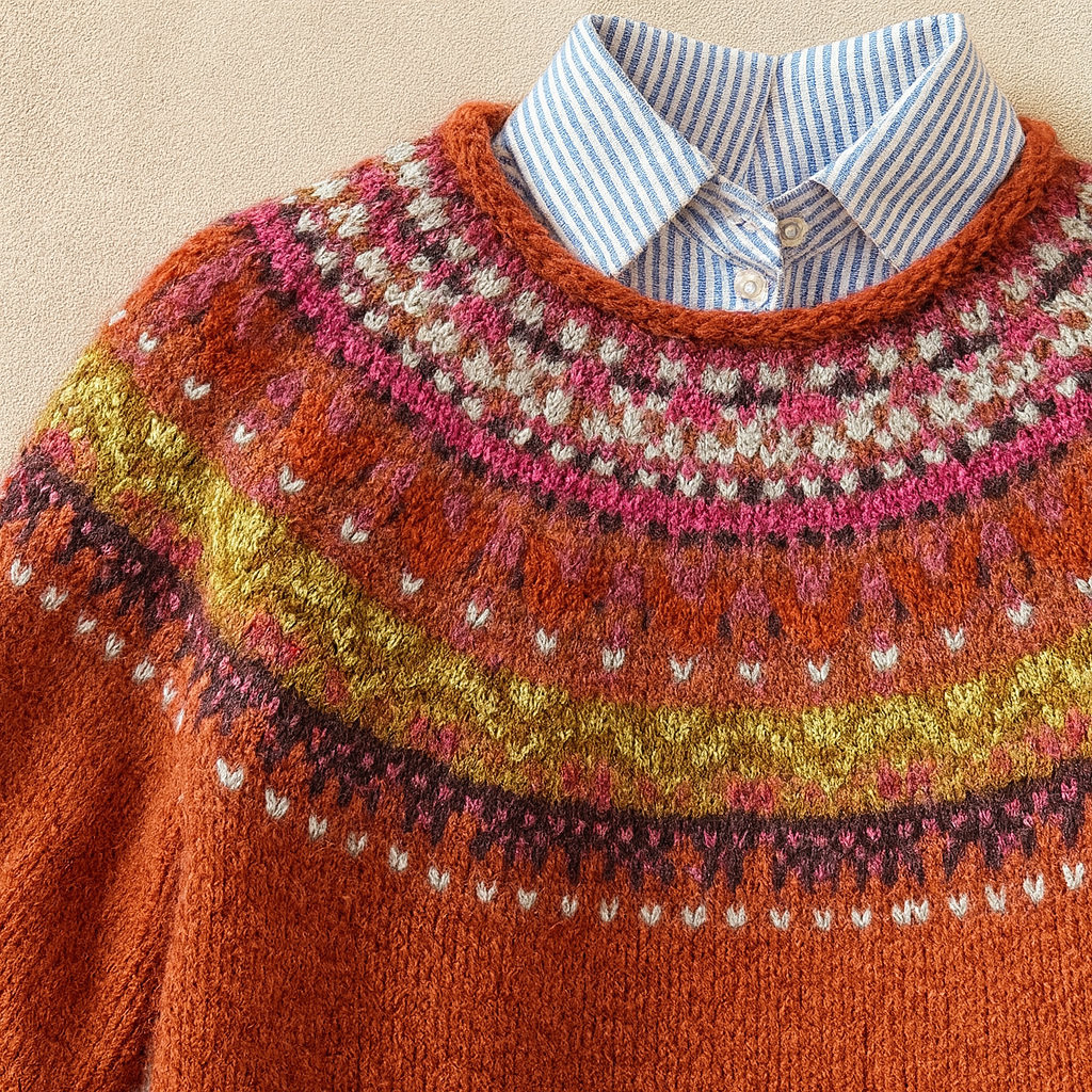 Simona™ | Chic Pull en Tricot Vintage