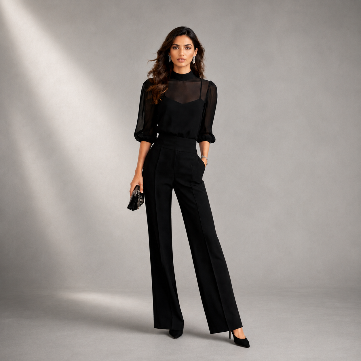 Valentina | Ensemble Trois Pièces avec Débardeur et Pantalon Large