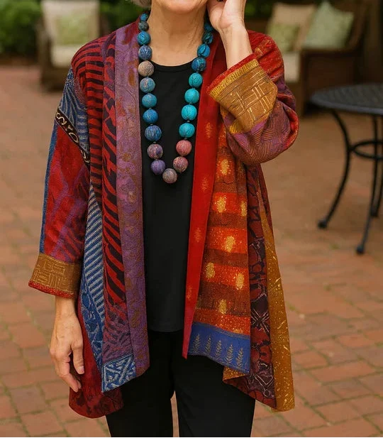 Astrid | Cardigan Drapé Élégant