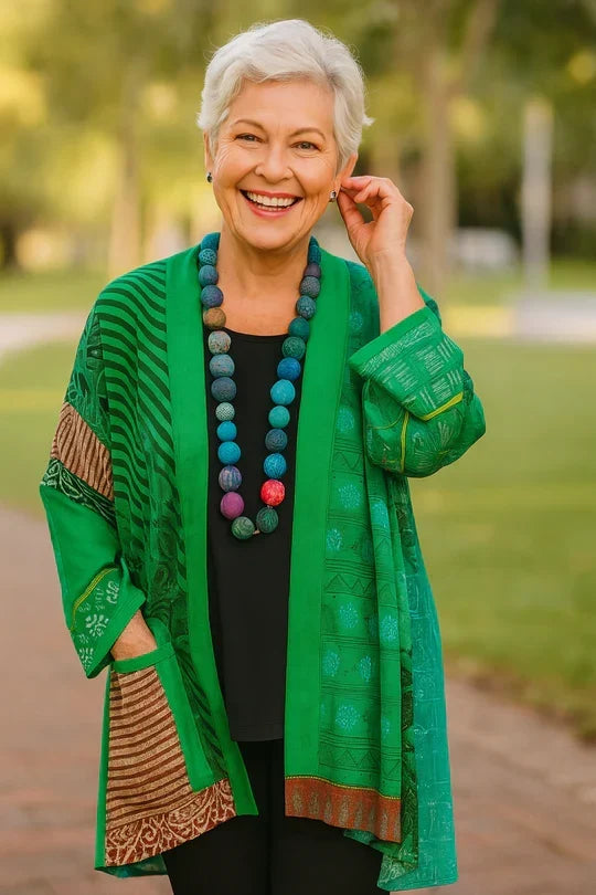 Astrid | Cardigan Drapé Élégant