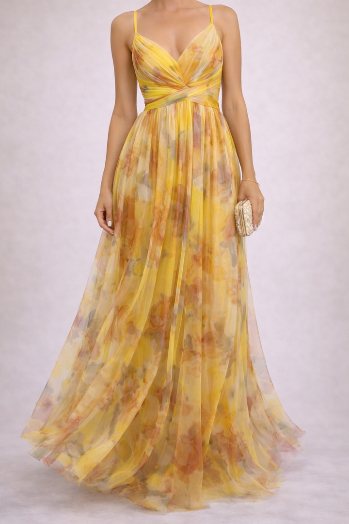 Julia - Robe Longue Fleurie Élégante