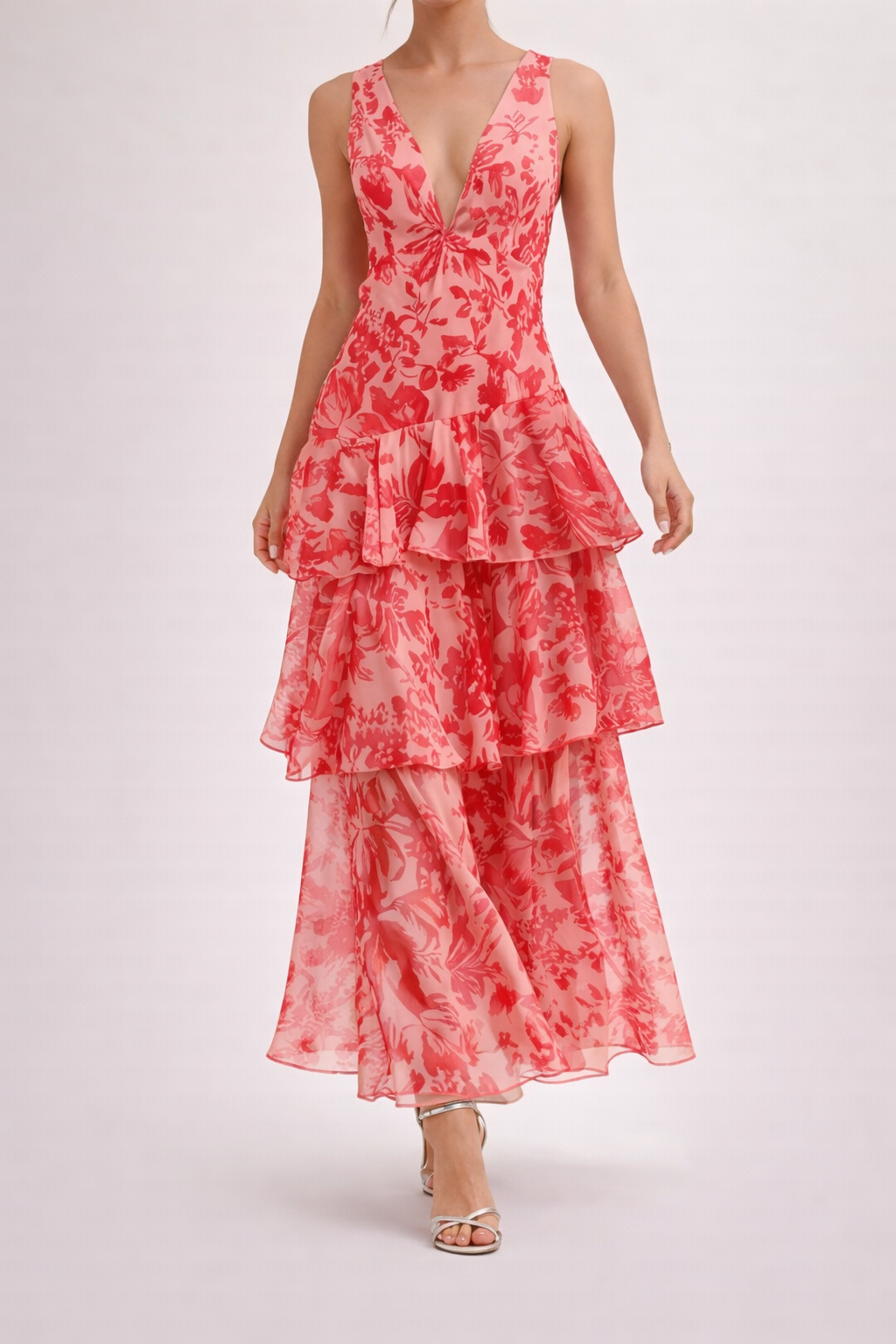 LORINE - Robe Maxi Élégance Cascade