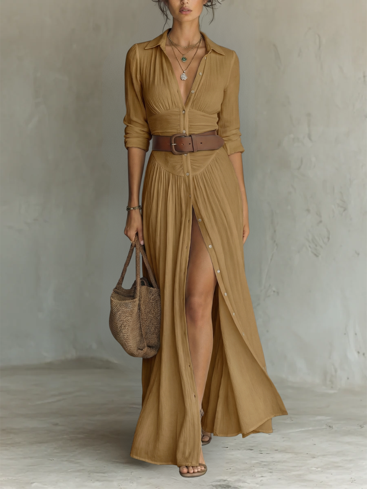 Solène - Robe Maxi en lin