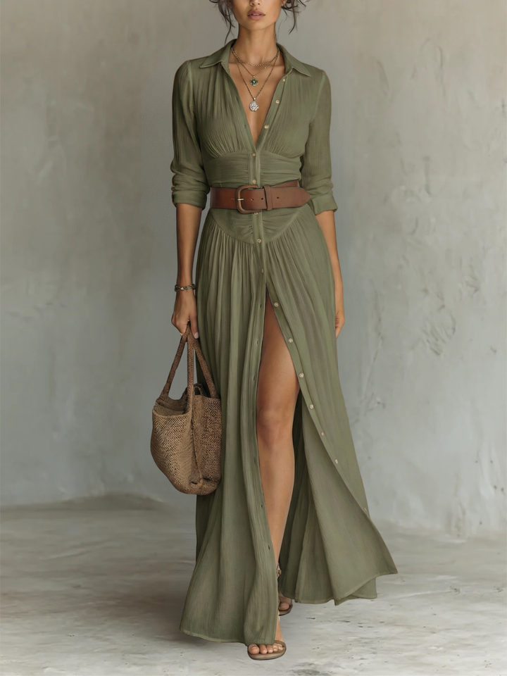 Solène - Robe Maxi en lin