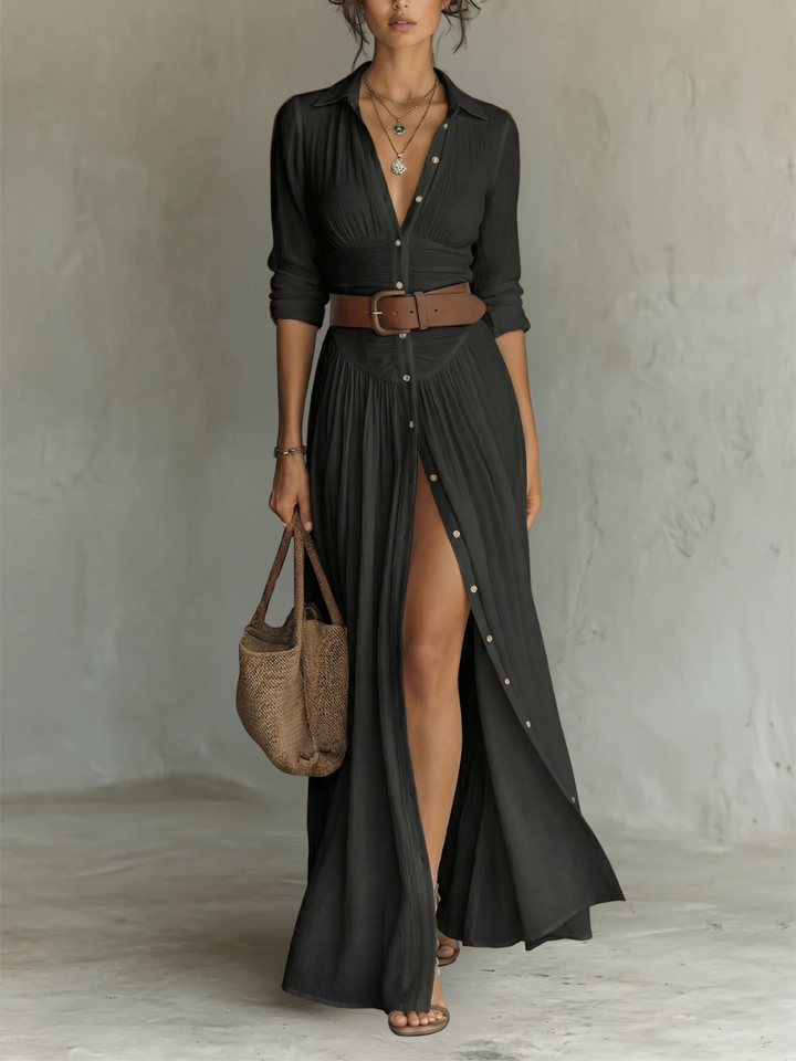 Solène - Robe Maxi en lin