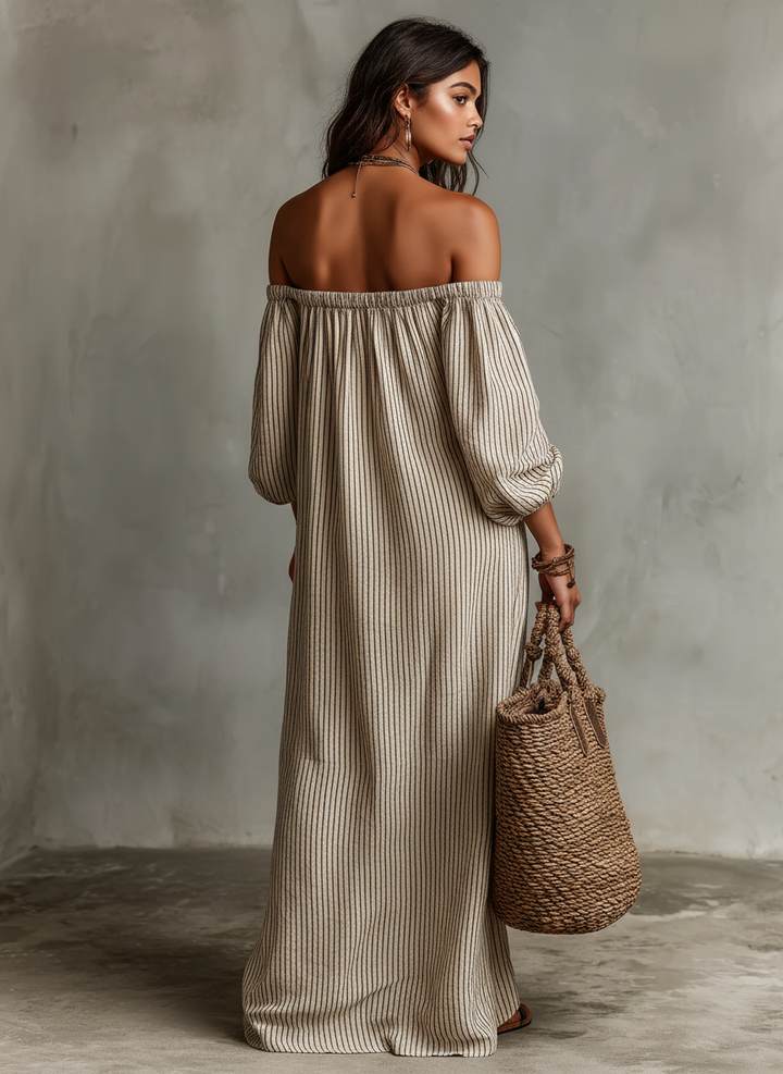 Carmen | Robe Longue avec à Épaules Dénudées